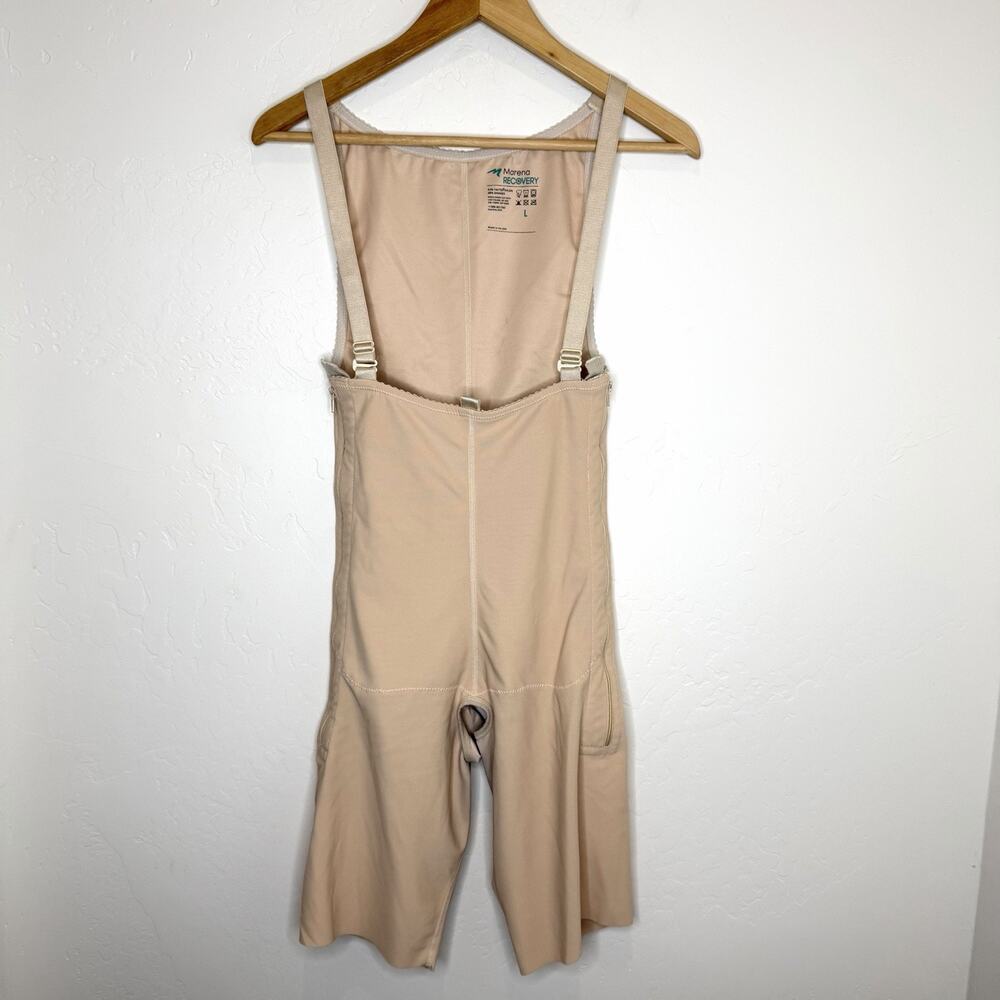 Marena Recovery Post Op Compression Girdle Thigh Length Large Beige Bodysuit